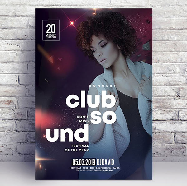 Club Vibe PSD Flyer Template