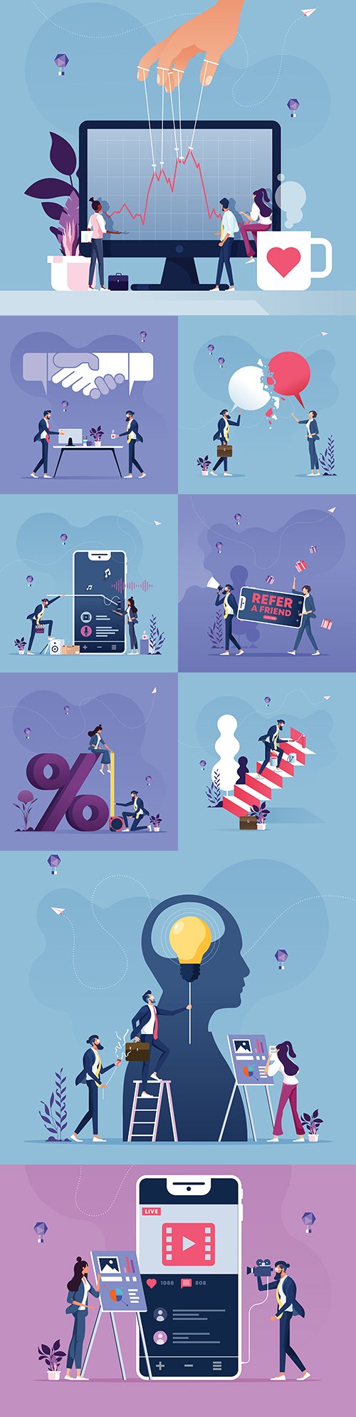 Business people innovating successful work for growth finance
