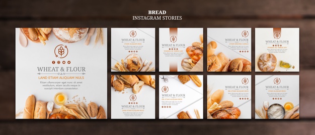 Wheat and flour bread instagram posts