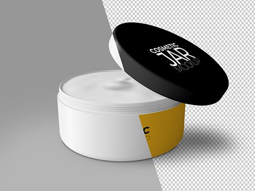 Open Cosmetic Jar Mockup 349051669