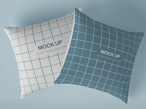 Two Square Pillow Mockup 348980913