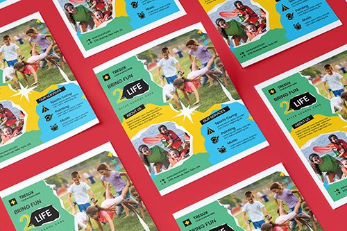 Kids Flyer PSD Template