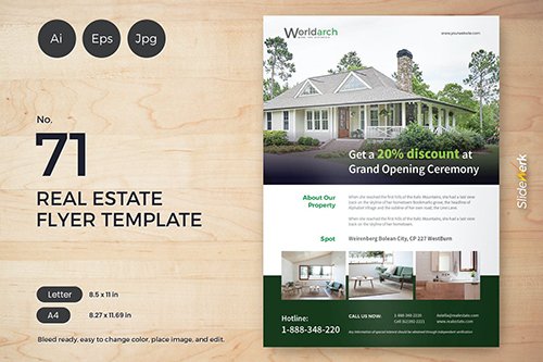 Real Estate Flyer Template 71 - Slidewerk