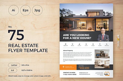 Real Estate Flyer Template 75 - Slidewerk