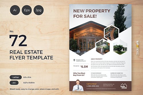 Real Estate Flyer Template 72 - Slidewerk