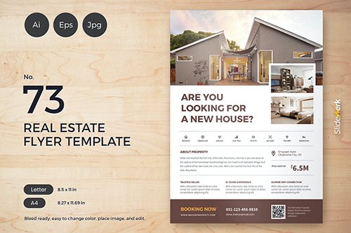 Real Estate Flyer Template 73 - Slidewerk