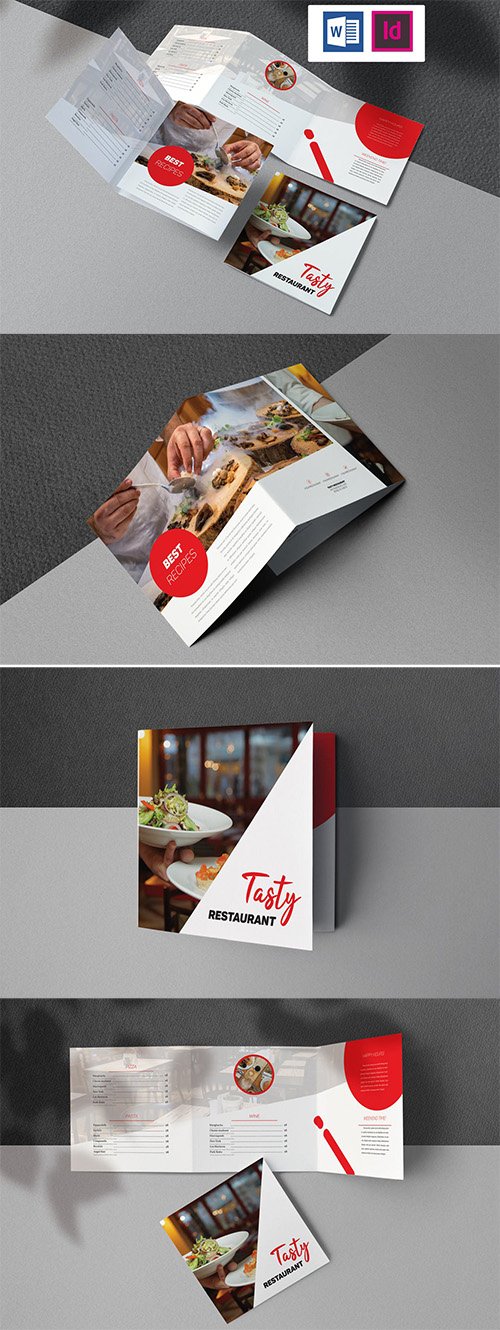 Restaurant Brochure Indesign