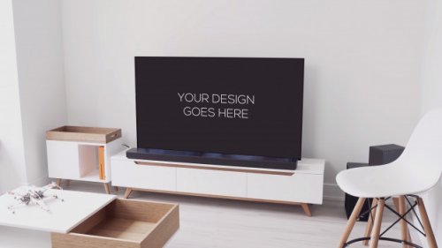 Television display mockup