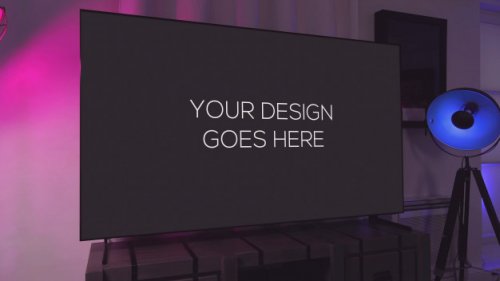 Television display mockup