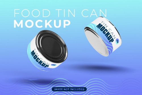 Floating tin cans mock-up