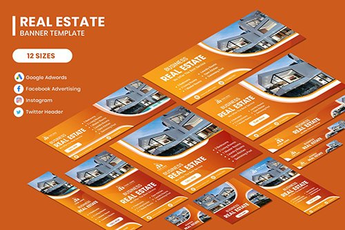 Real Estate Google Adwords Banner Template