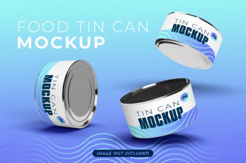 Floating tin cans mock-up