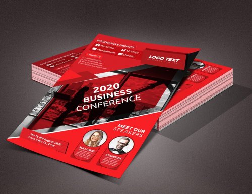 Business conference flyer 4629002