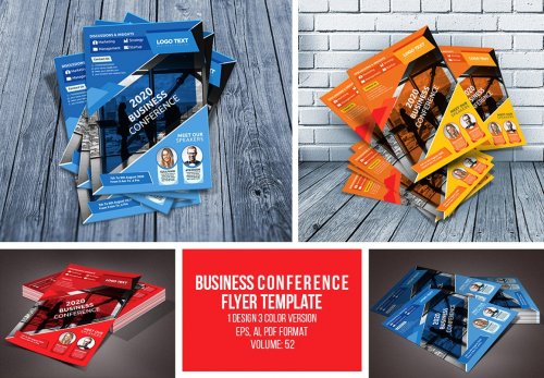 Business conference flyer 4629002