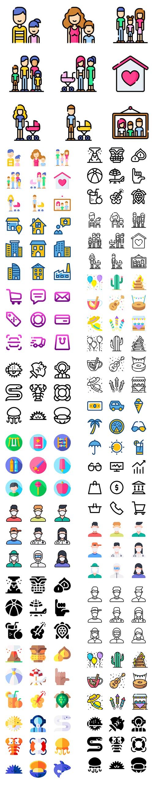 Big Icons Various Pack - More 800 Icons