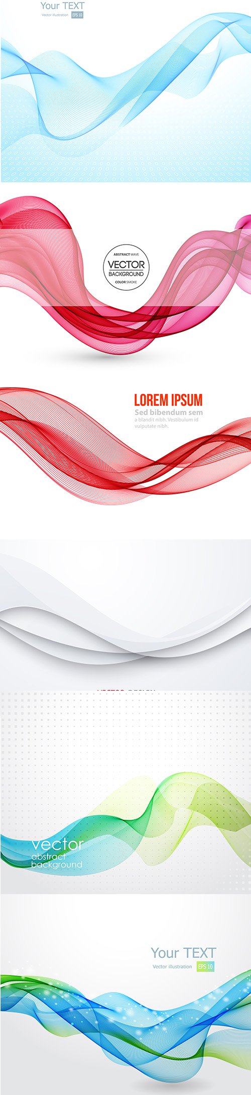 Abstract curved lines Vector background