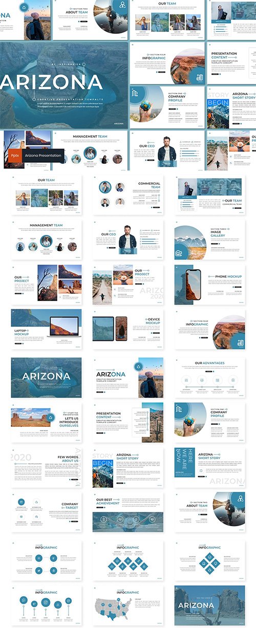 Arizona - PowerPoint, Keynote, Google Slides Templates