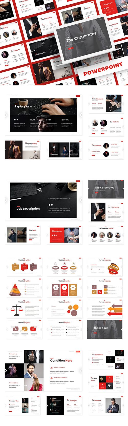 The Corporate - PowerPoint, Keynote, Google Slides Templates