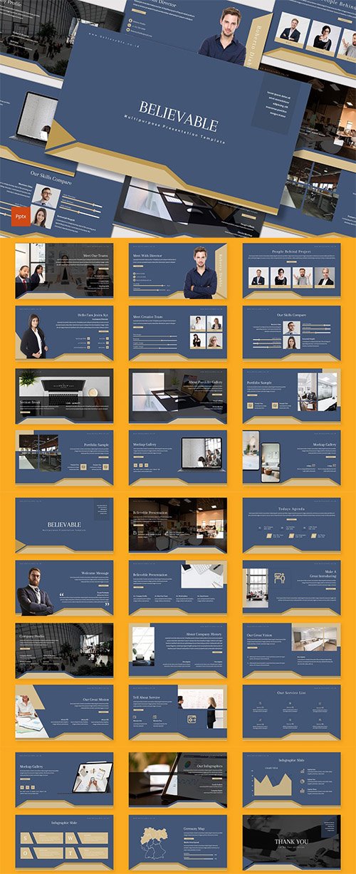 Believable - PowerPoint, Keynote, Google Slides Templates