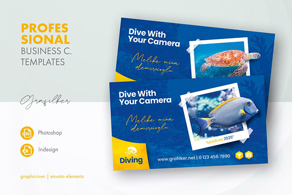 Ocean Diving Business Card Templates