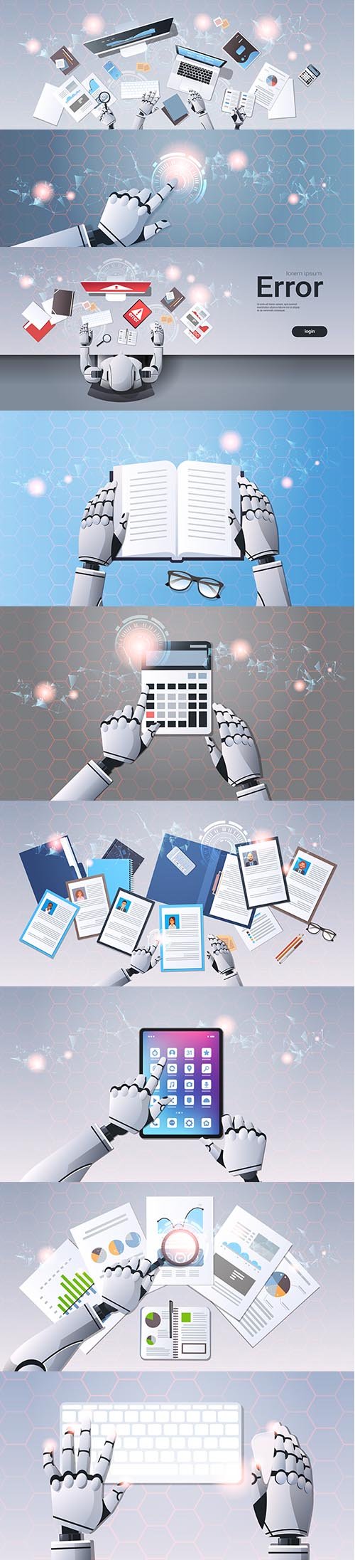 Robot Hands Illustrations