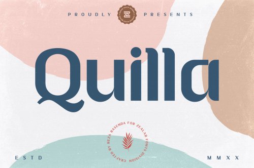 Quilla multipurpose elegant font