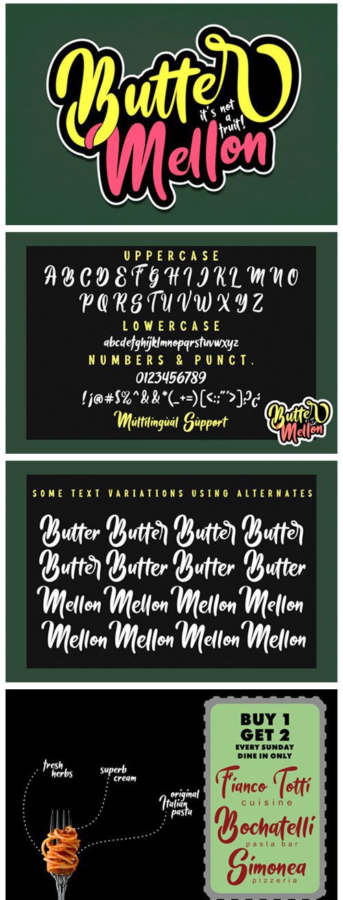 Butter Mellon Font