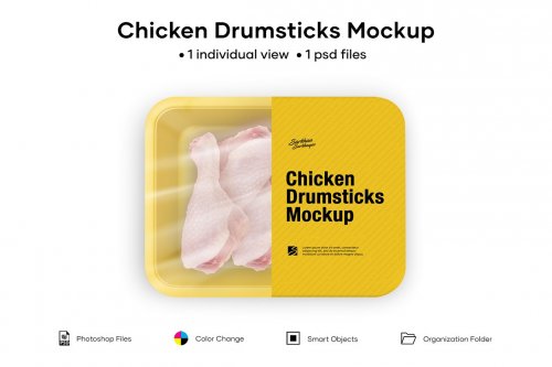 Plastic Tray With Chicken Drumsticks 5005178