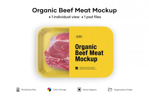 Download Plastic Tray With Beef Meat 5005167 Mockups Free Psd Templates
