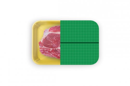 Plastic Tray With Beef Meat 5005167