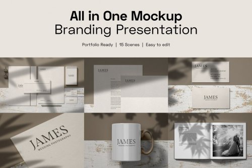 All in One Branding Mockup Set 5013822