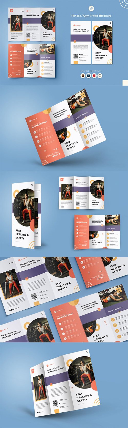 Fitness & Gym Trifold Brochure