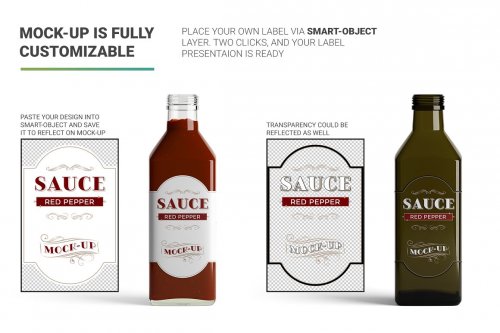 Sauce Bottle Mockup 4843441