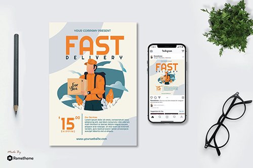 Fast Delivery - Creative Flyer & Instagram Post
