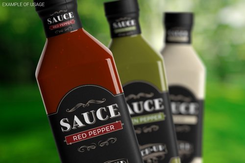 Sauce Bottle Mockup 4843441