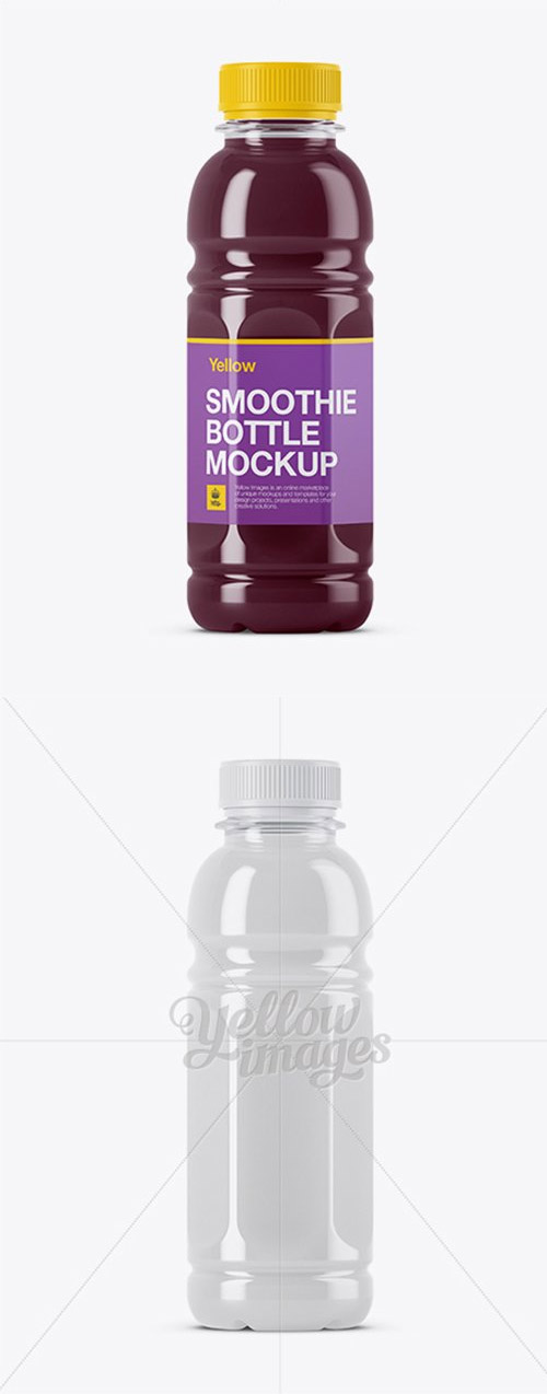 Organic Smoothie Bottle Mockup 11705