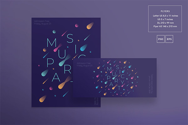 Music Party Flyer and Poster Template
