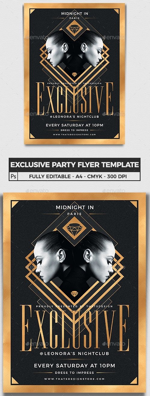 Exclusive Party Flyer Template V2