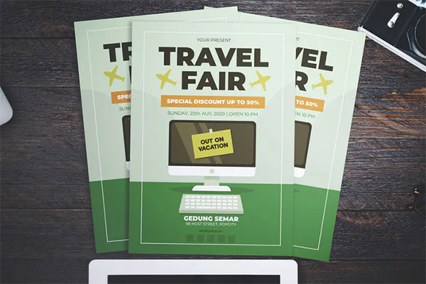Travel Fair PSD and AI Flyer