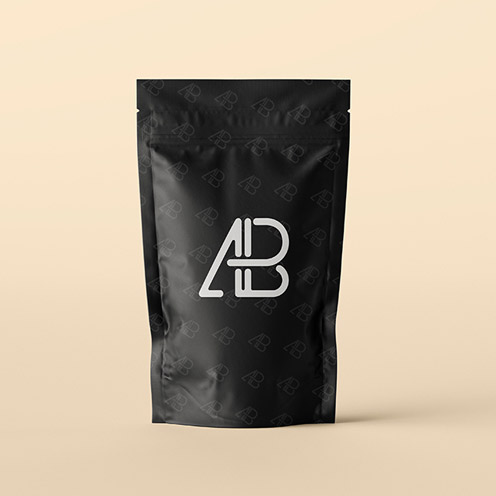 Pouch Bag Packaging PSD Mockup