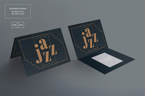 Jazz Festival Business Card Template