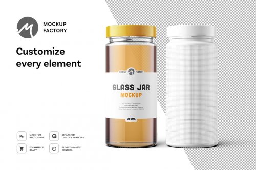 Glass Jar Mockup Vol.2 4603193