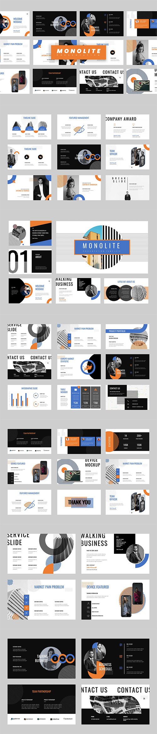 Monolite - Education PowerPoint, Keynote, Google Slides Presentations