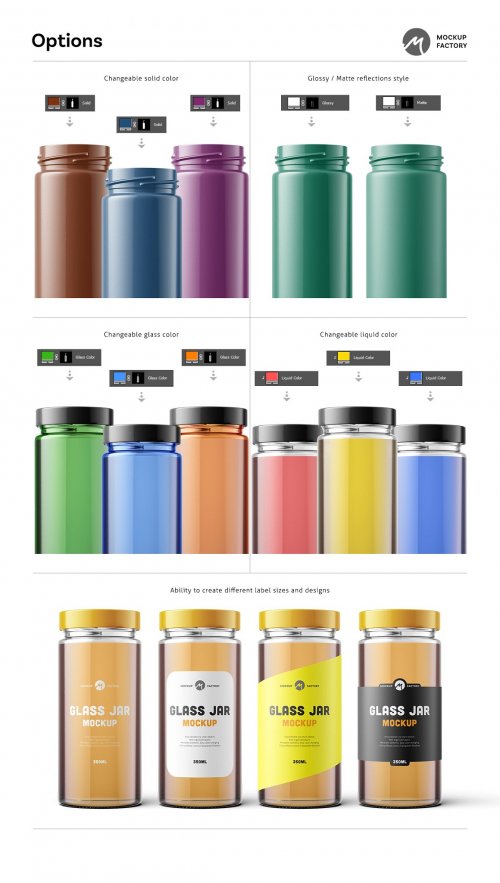 Glass Jar Mockup Vol.2 4603193