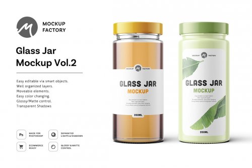 Glass Jar Mockup Vol.2 4603193