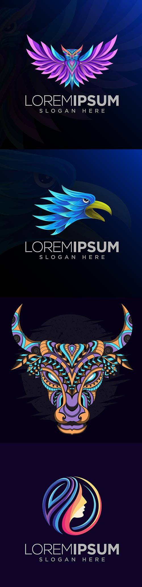 Colorful Logo Template Set