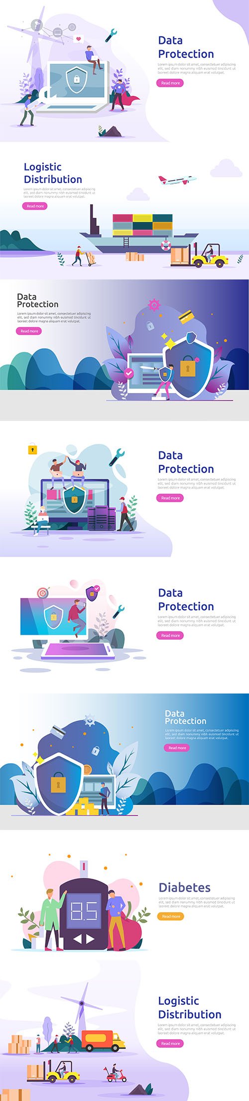 Confidentian Data Protection VPN Internet Illustration