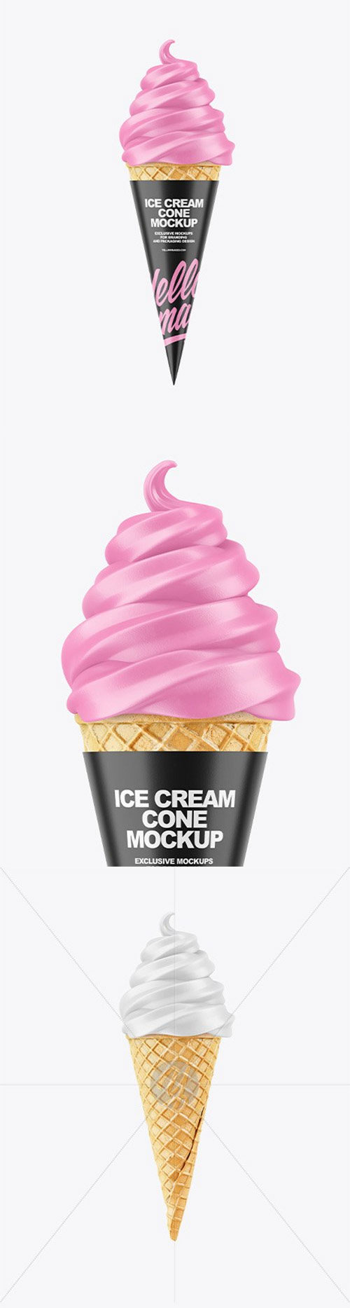 Ice Cream Cone Mockup 61210