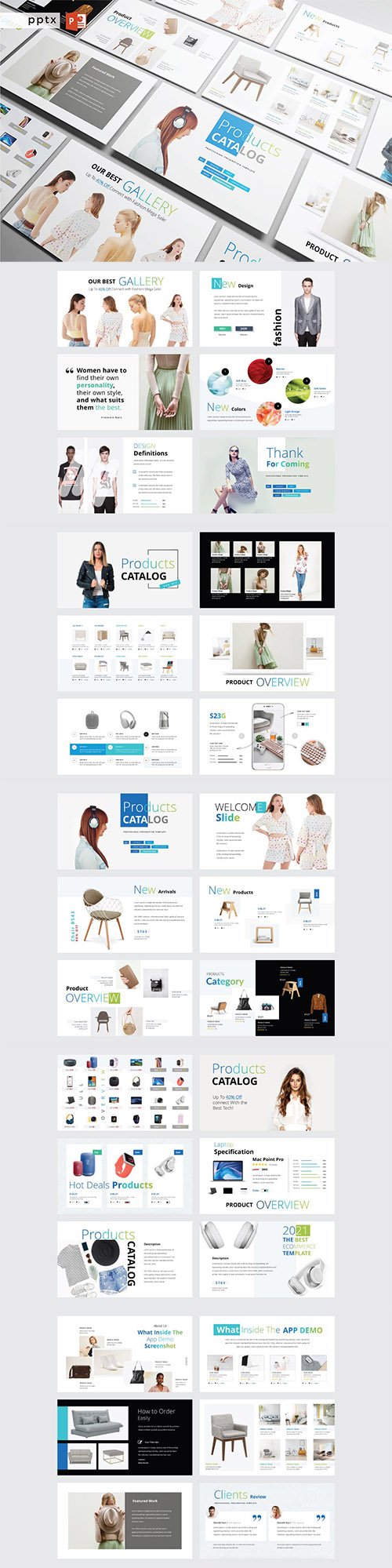 Products Catalog - PowerPoint, Keynote, Google Slides