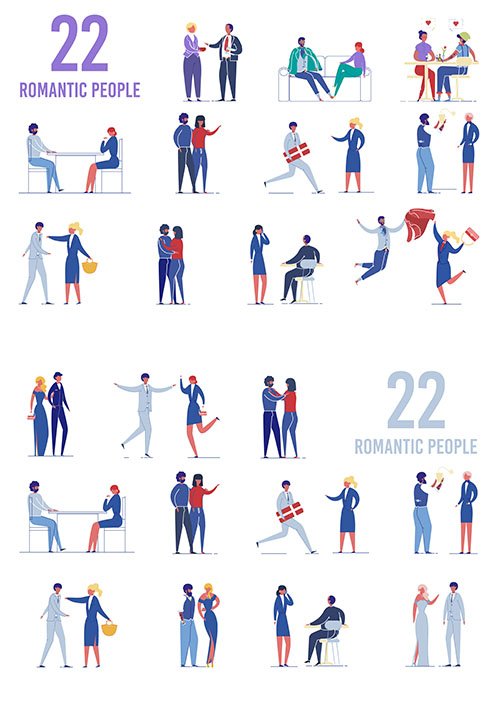Romantic People Set